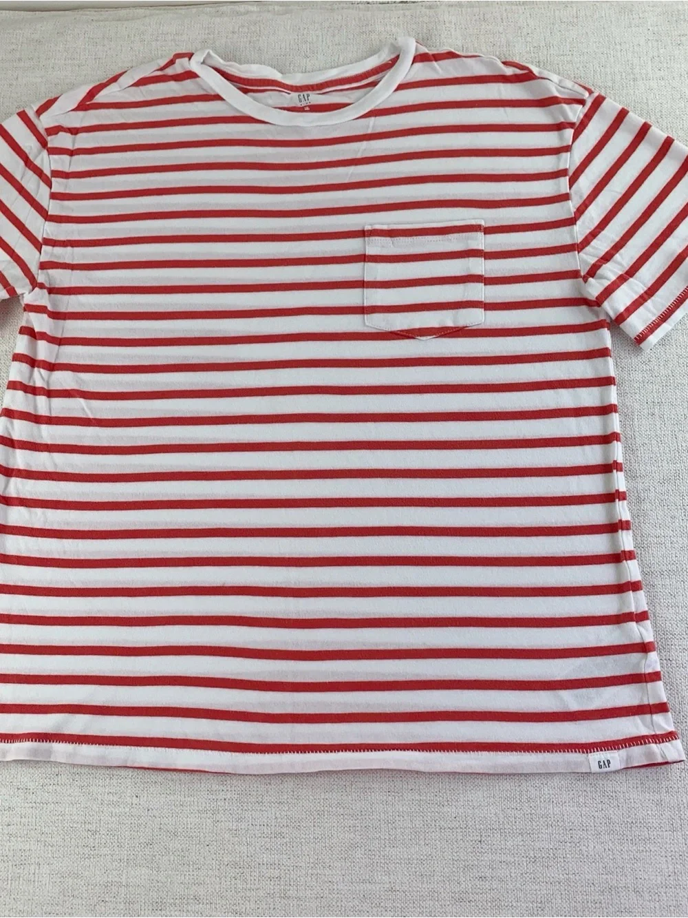Gap boy's set of 3 short sleeve striped graphic tee crew neck size XL